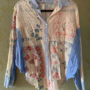 Colorful Free People blouse
